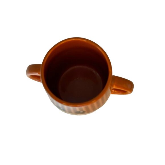 Galerie Candy Sock Monkey Double Handle Coffee Mug 4" Hot cocoa Teacup - Picture 7 of 7